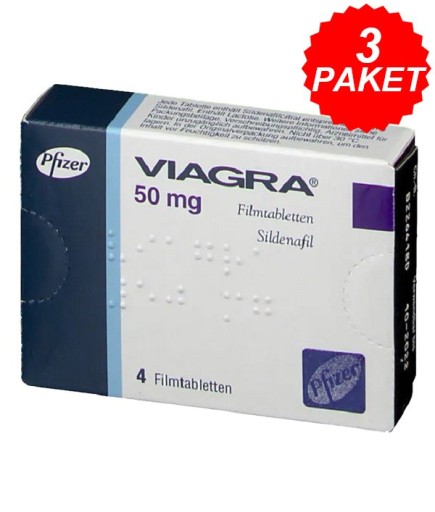 Viagra 50 mg 4 Tablet 3 Kutu