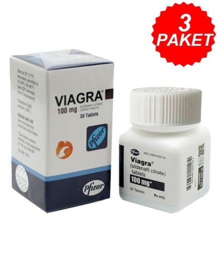 Viagra 100 mg 30 Tablet 3 Kutu