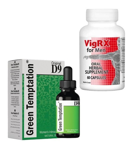 Green Temptation D9 Kadın Damla + VigRX Plus 60 Kapsül