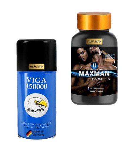 Super Viga 150000 Geciktirici Sprey + Max Man II 60 Kapsül