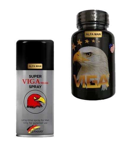 New Viga 100000 Long-Time Spray For Men + VIGA 60 Kapsül