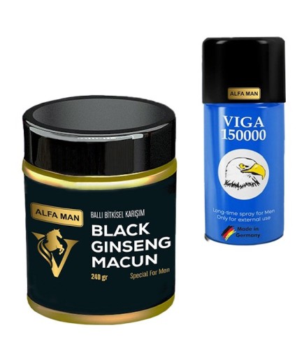 Alfa Man Erkek Macun + Viga Geciktirici 150000 Sprey