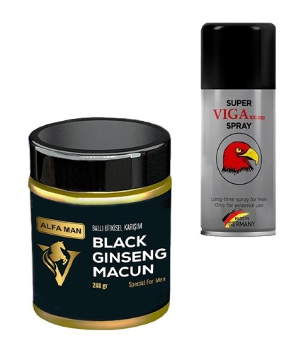 Alfa Man Erkek Macun + Viga 100000 Long-Time Spray For Men