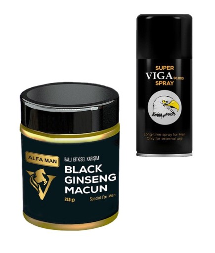 Alfa Man Erkek Macun + Super Viga 50000 Geciktirici Sprey
