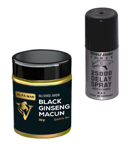 Alfa Man Erkek Macun + Delay 25000 Geciktirici Sprey